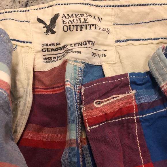 American Eagle Plaid Classic Length Shorts - Picture 4 of 5